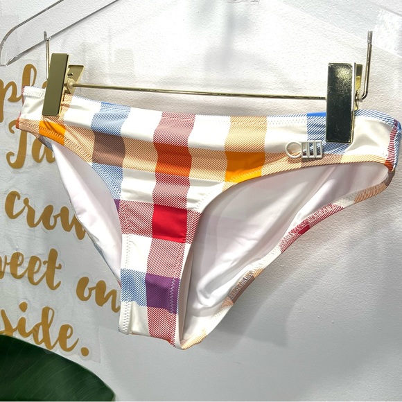 SOLID & STRIPED The Elle Bikini Bottom Tropical Gingham Swimsuit NWT - Picture 3 of 8